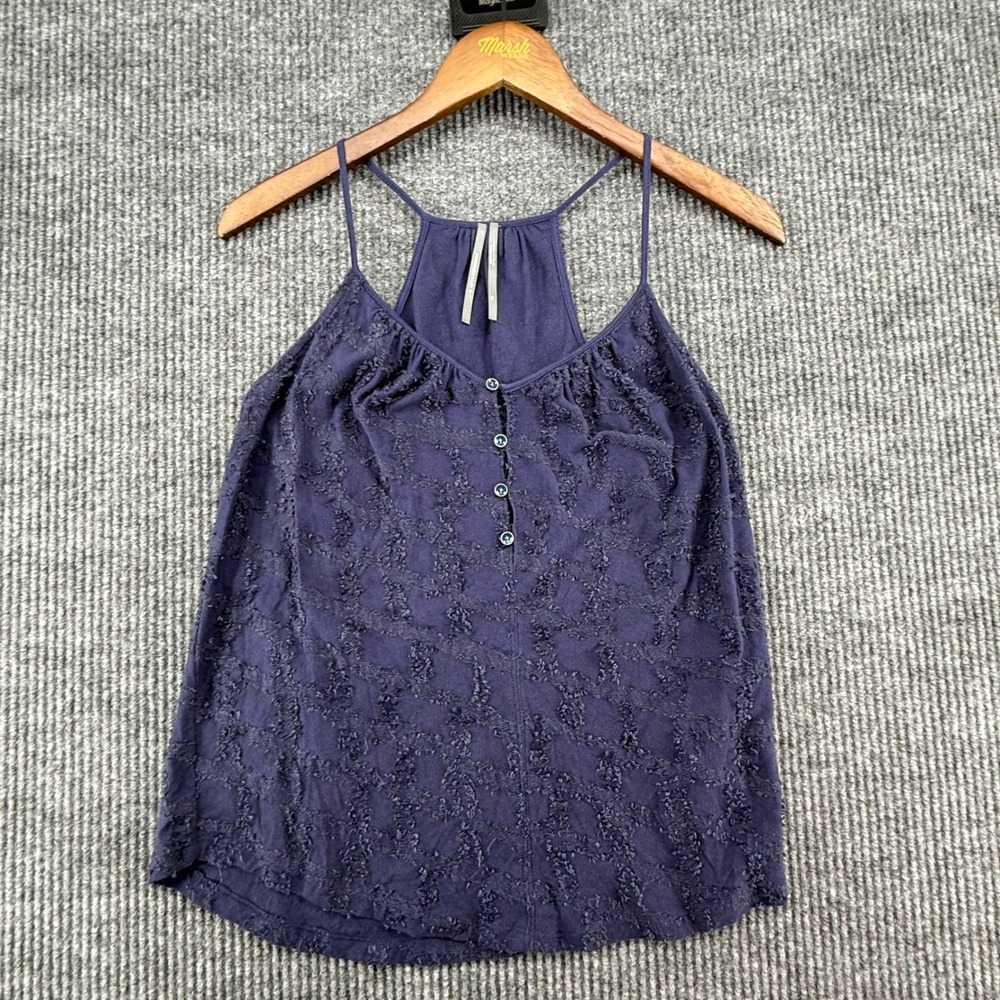 Anthropologie Tank Top Womens XS Purple Excellent Textured Eyelash‎ Camisole